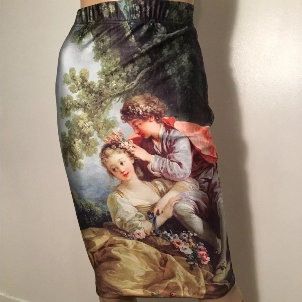 RETRO SPANDEX VICTORIAN SCENE NWOT